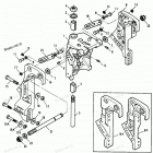 H0507A92F Swivel Bracket-stern Brackets Power Trim Models