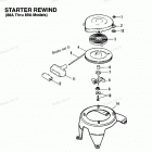 H0053F92B Starter Rewiind (88a Thru 89a Models)