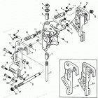 H0508E92F Swivel Bracket-stern Brackets Power Trim Models