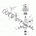 H0507P91A Коленвал и поршни