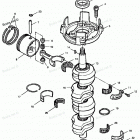 H120LD91D Коленвал и поршни