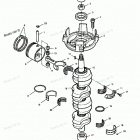 H120LD91B Коленвал и поршни