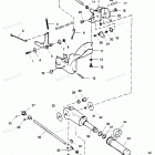 H0093S91A Tiller Handle And Throttle Linkage
