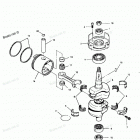 H0507E91C Коленвал и поршни