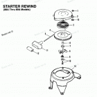H0073S89A Starter Rewiind (88a Thru 89a Models)