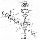 H009CS91A Коленвал и поршни
