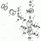 H0908A91E Коленвал и поршни