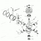 H0507X91A Коленвал и поршни