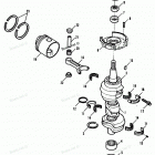 H0908F91E Коленвал и поршни