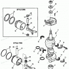 H0708E91C Коленвал и поршни