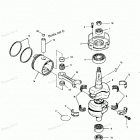 H0507P91C Коленвал и поршни