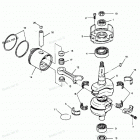 H0507A90B Коленвал и поршни
