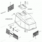 H0507F90B Engine Cover Spectrum & Bayliner Models