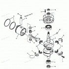 H0507X90C Коленвал и поршни