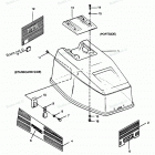 H0355F90C Engine Cover Bayliner Models