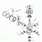 H0508F90C Коленвал и поршни