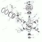 H0507X90A Коленвал и поршни