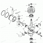 H0507X90B Коленвал и поршни