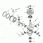 H0507G90C Коленвал и поршни