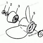 H0906A90A Straight Hub Props Models 906a90a, 906f90a, 906x90a