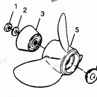 H0906X90A Straight Hub Props Models 906a90a, 906f90a, 906x90a