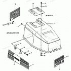H0353F90C Engine Cover Bayliner Models