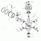 X0507X90A Коленвал и поршни