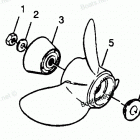 H0906G90A Straight Hub Props Models 906a90a, 906f90a, 906x90a