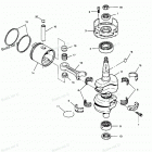 H0507A90A Коленвал и поршни