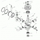H0508F90A Коленвал и поршни