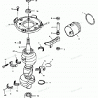 H0853K89C Коленвал и поршни