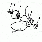 H1258K89B Straight Hub Props