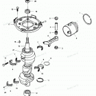 H0858F89G Коленвал и поршни