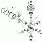 H0507F89A Коленвал и поршни