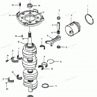H1251A89E Коленвал и поршни