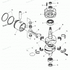 H0508M89B Коленвал и поршни