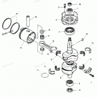 H0507R89B Коленвал и поршни