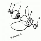 H1258F89A Straight Hub Props