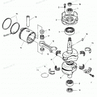 H0507Z89B Коленвал и поршни
