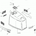 H0856A89G Engine Cover Maxum Models