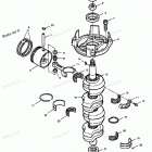 H125LD89A Коленвал и поршни
