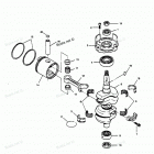 H0507X89C Коленвал и поршни