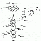 H1258A89D Коленвал и поршни