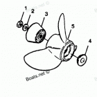 H1258M89C Straight Hub Props