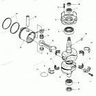 H0507C89B Коленвал и поршни