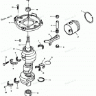 H0856A89A Коленвал и поршни