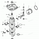 H1258F89E Коленвал и поршни