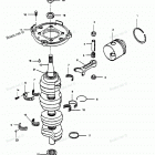 H1258X89A Коленвал и поршни