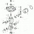 H0858V89B Коленвал и поршни