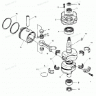 H0507C89C Коленвал и поршни